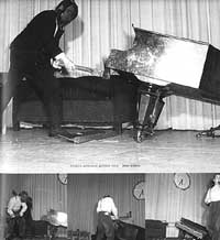 'klavierzertrümmerung' (2. literarisches cabaret) - foto Franz Hubmann